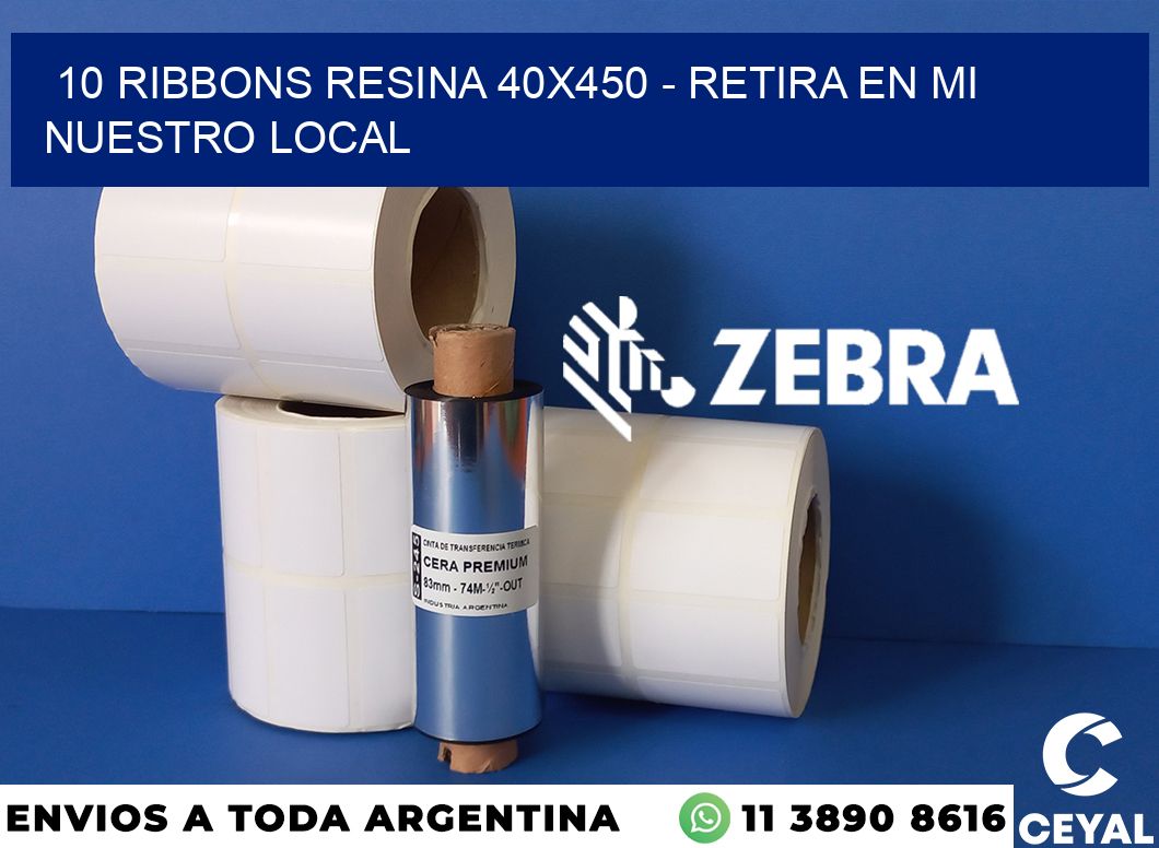 10 Ribbons resina 40x450 - retira en mi nuestro local