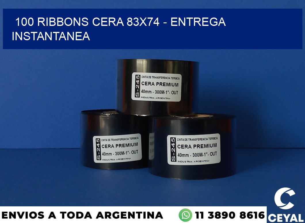 100 Ribbons cera 83×74 – entrega instantanea