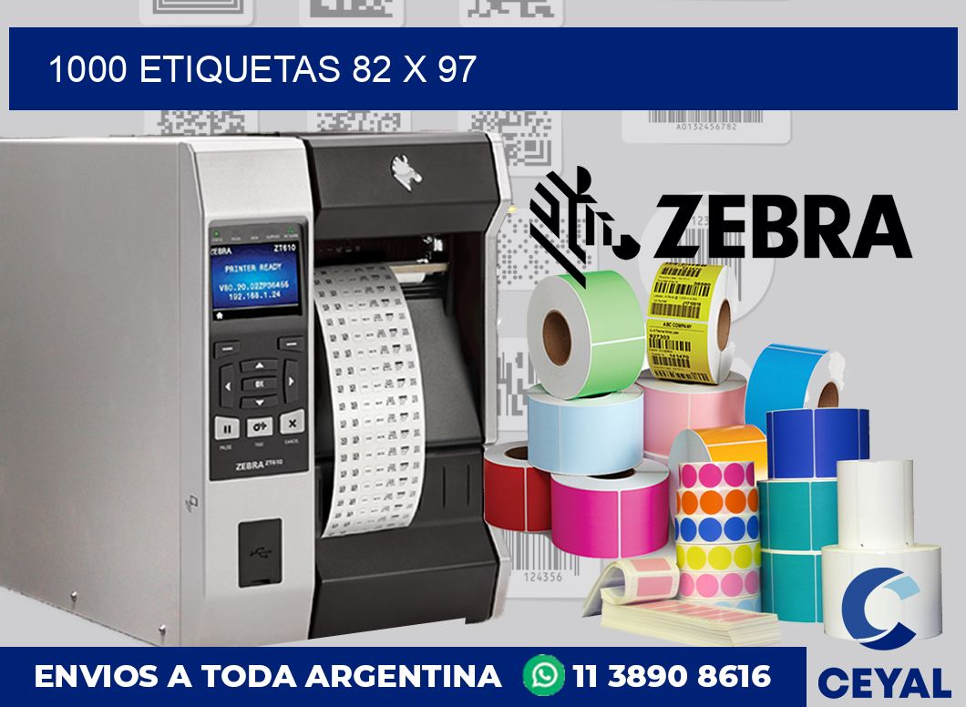 1000 etiquetas 82 x 97