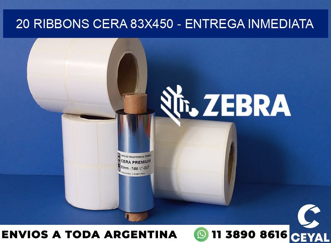 20 Ribbons cera 83x450 - Entrega inmediata