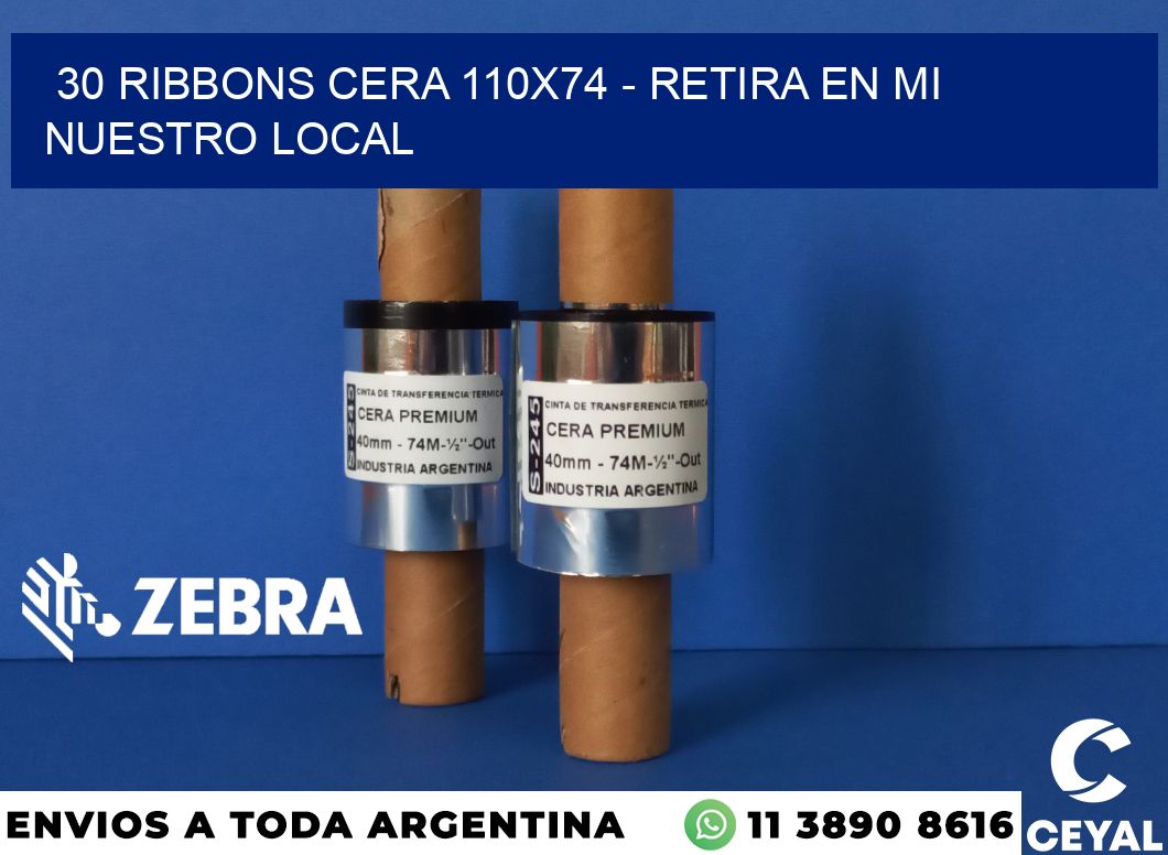 30 Ribbons cera 110x74 - retira en mi nuestro local