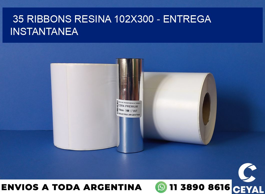 35 Ribbons resina 102×300 – entrega instantanea