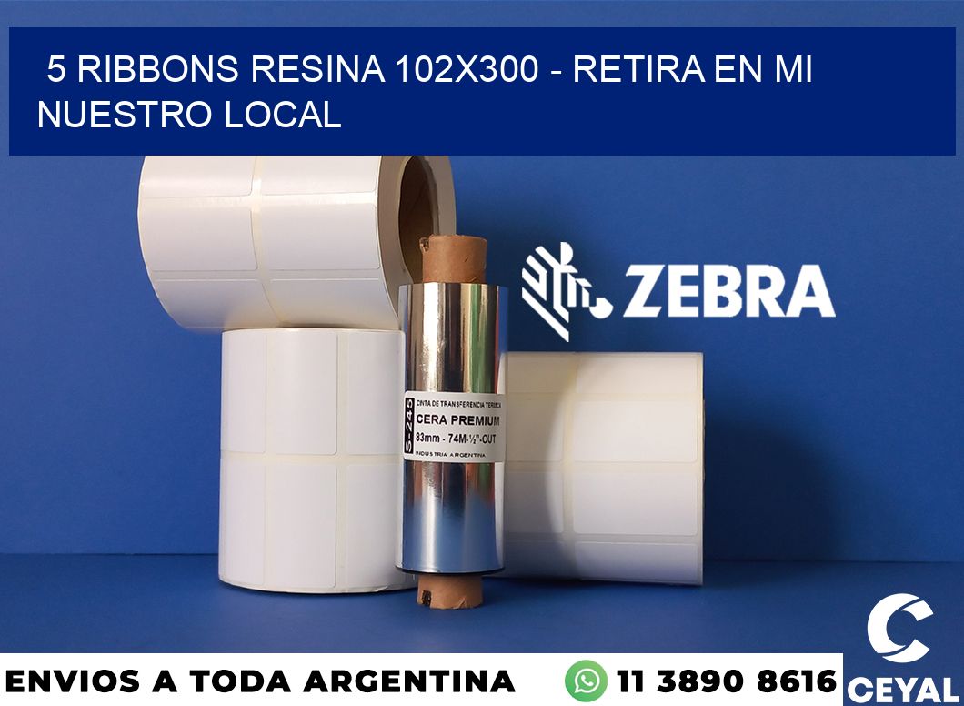 5 Ribbons resina 102x300 - retira en mi nuestro local