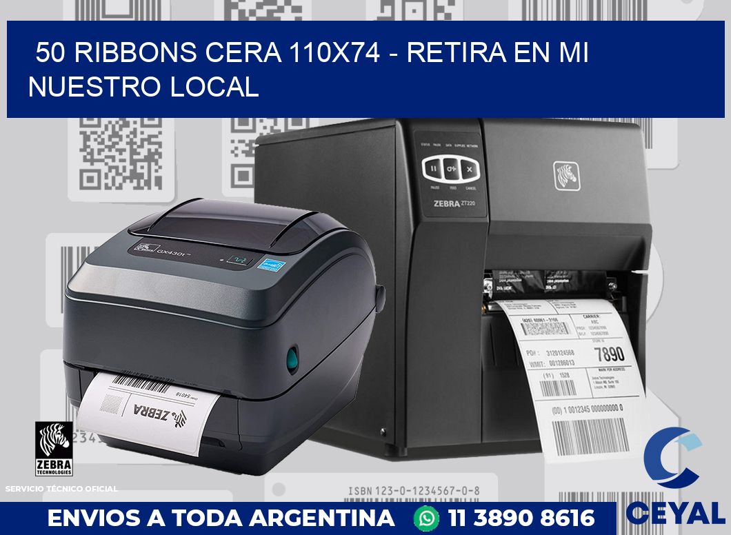50 Ribbons cera 110x74 - retira en mi nuestro local