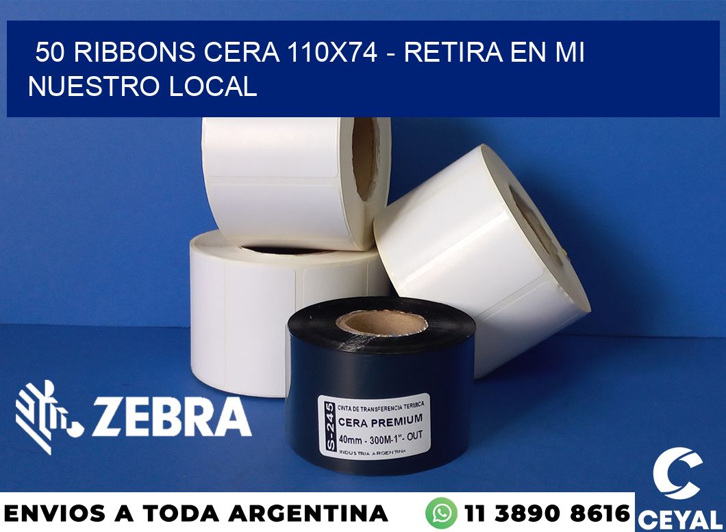 50 Ribbons cera 110x74 - retira en mi nuestro local