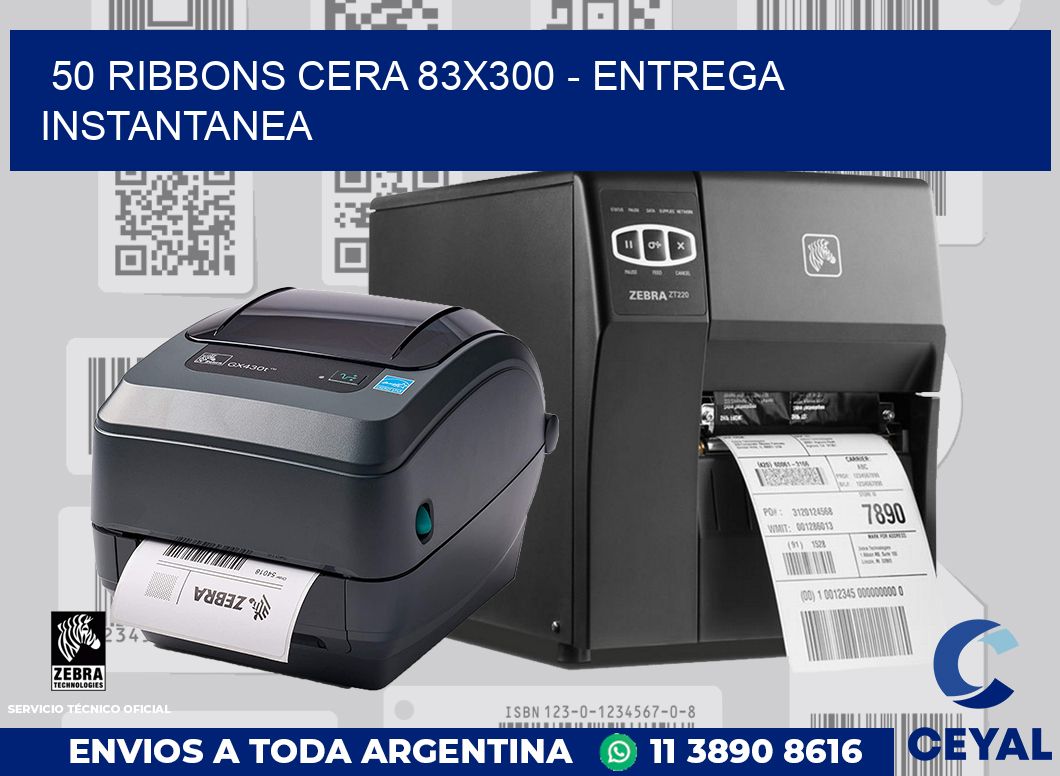 50 Ribbons cera 83x300 - entrega instantanea