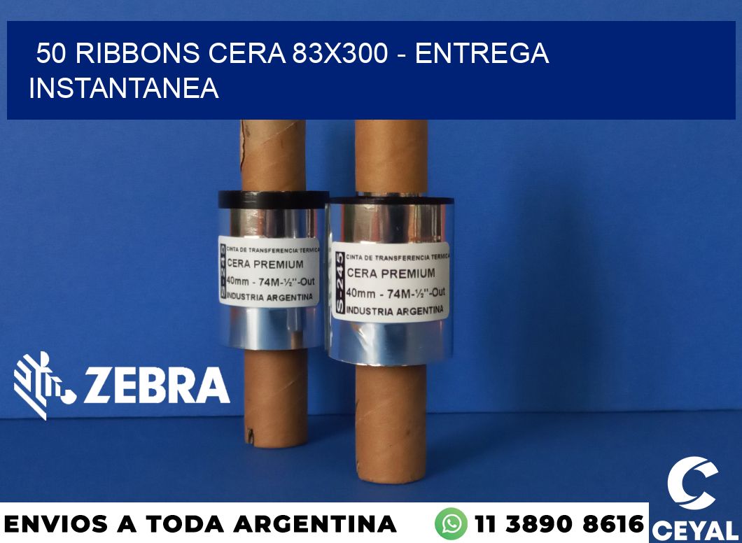 50 Ribbons cera 83x300 - entrega instantanea