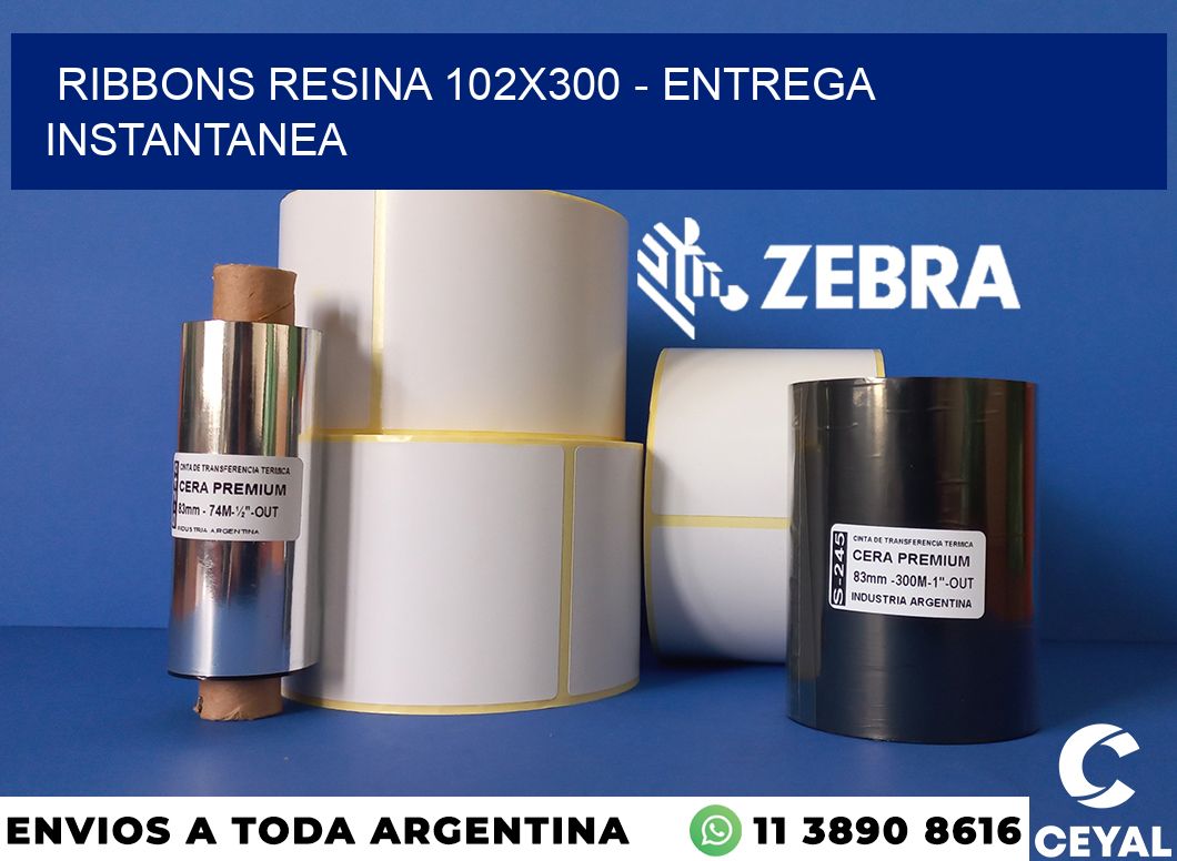 Ribbons resina 102x300 - entrega instantanea