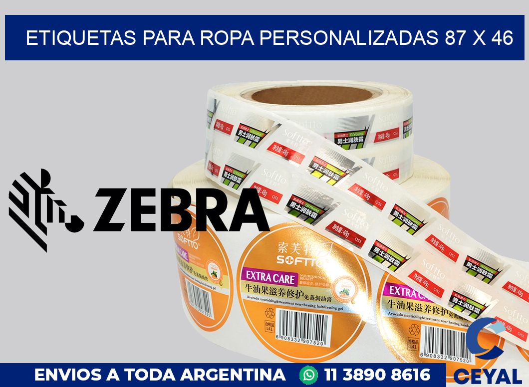 etiquetas para ropa personalizadas 87 x 46