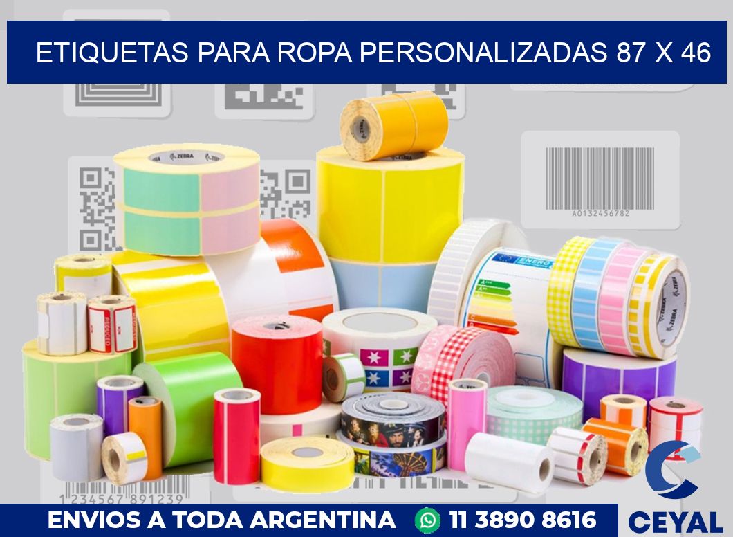 etiquetas para ropa personalizadas 87 x 46