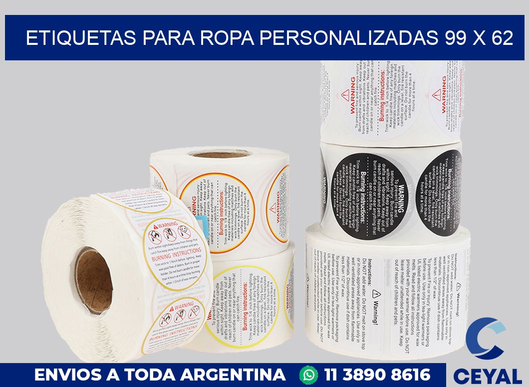 etiquetas para ropa personalizadas 99 x 62