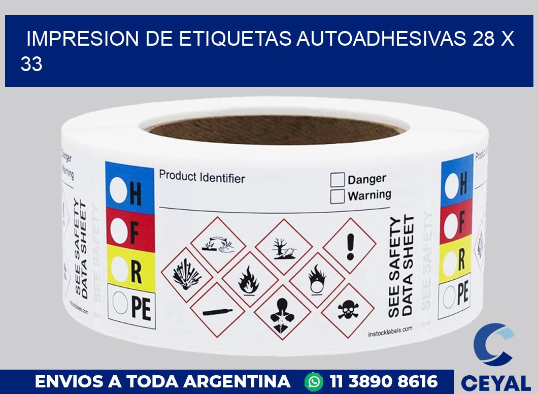 impresion de etiquetas autoadhesivas 28 x 33