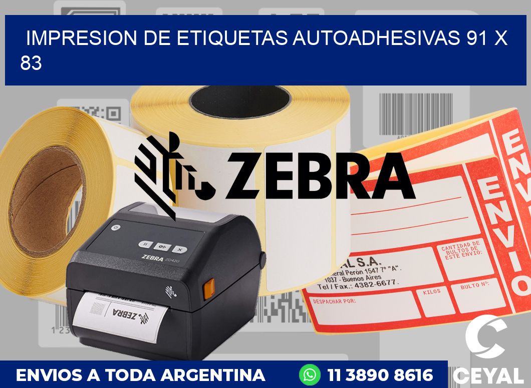 impresion de etiquetas autoadhesivas 91 x 83