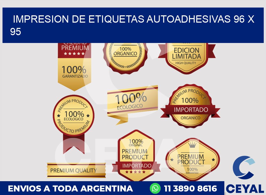 impresion de etiquetas autoadhesivas 96 x 95