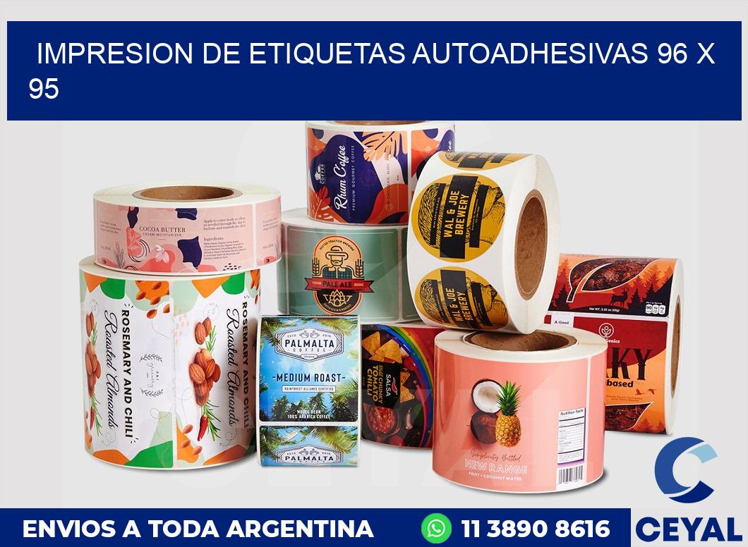 impresion de etiquetas autoadhesivas 96 x 95