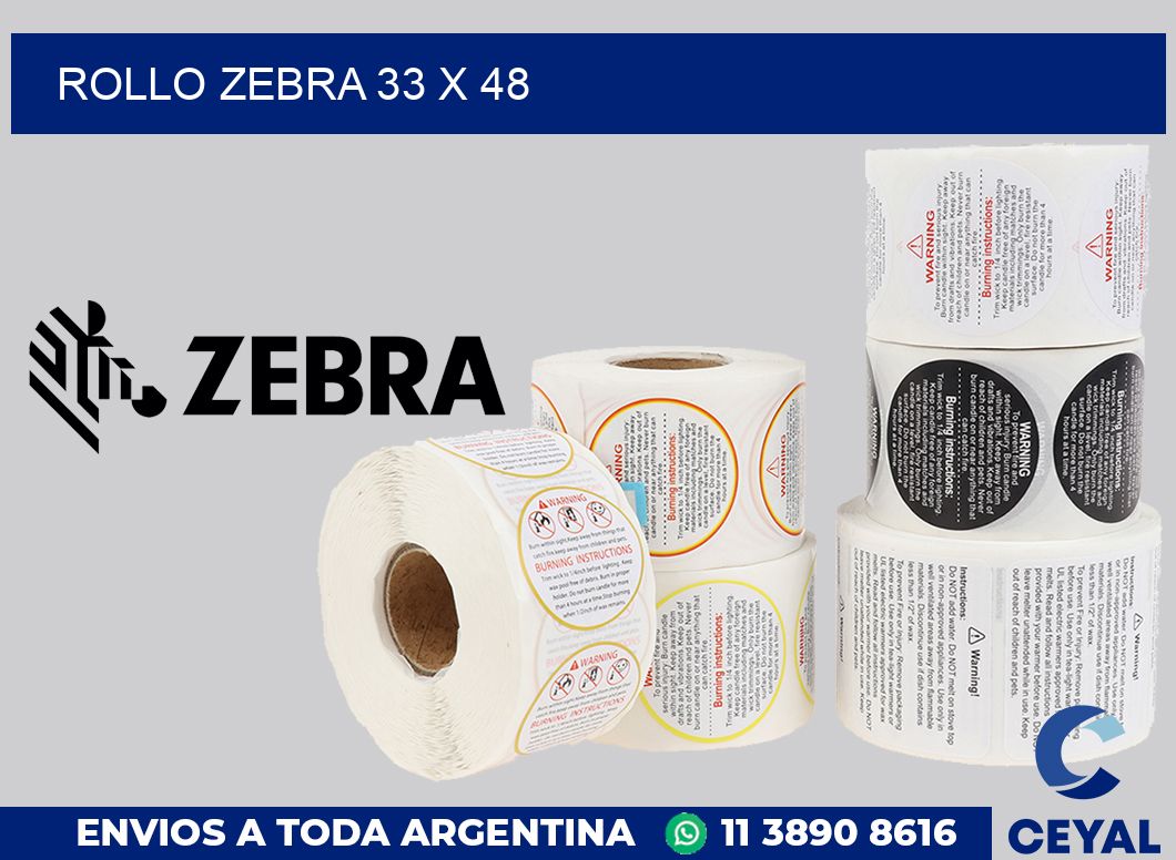 rollo zebra 33 x 48