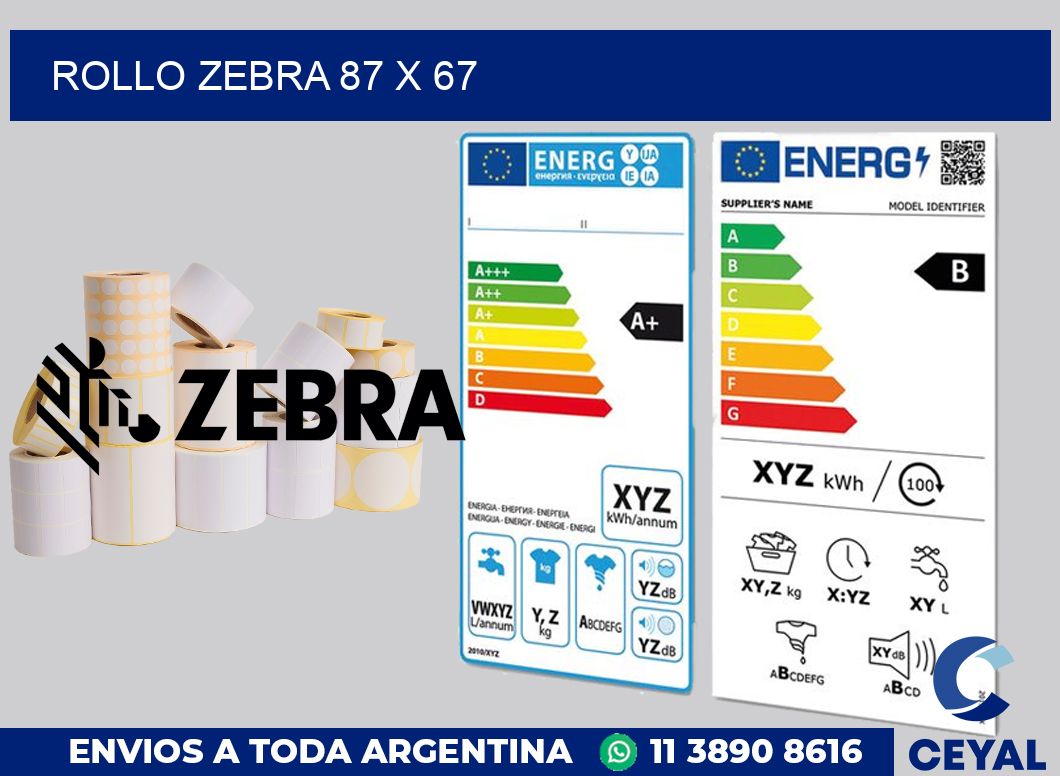 rollo zebra 87 x 67