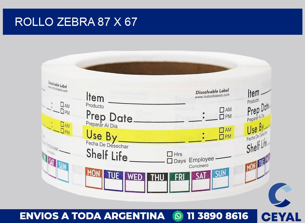 rollo zebra 87 x 67