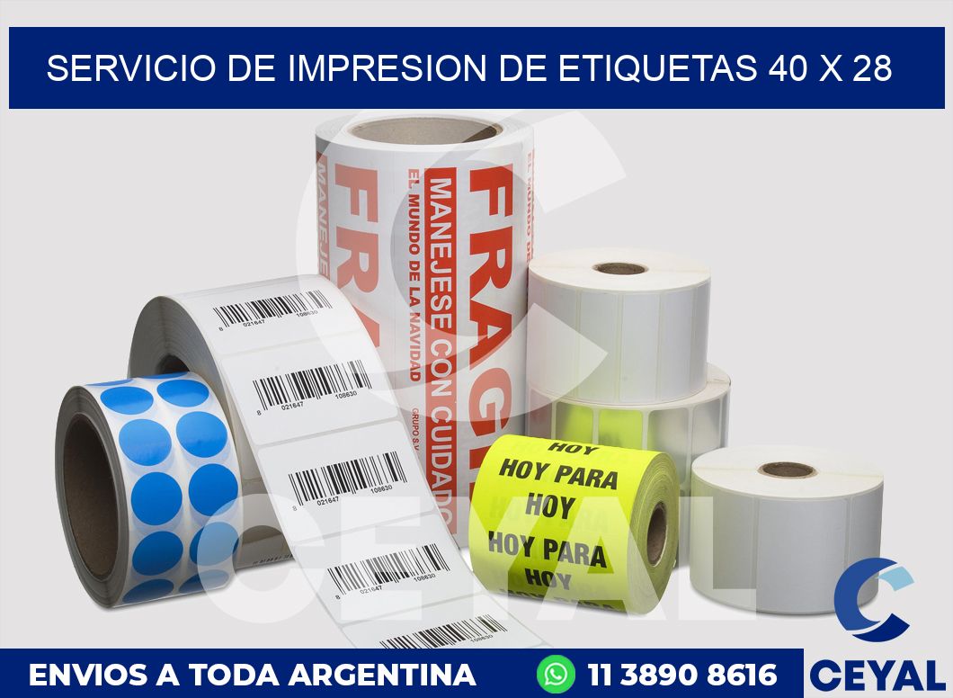 servicio de impresion de etiquetas 40 x 28