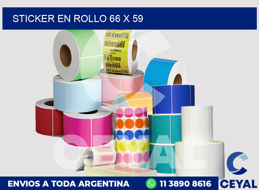 sticker en rollo 66 x 59