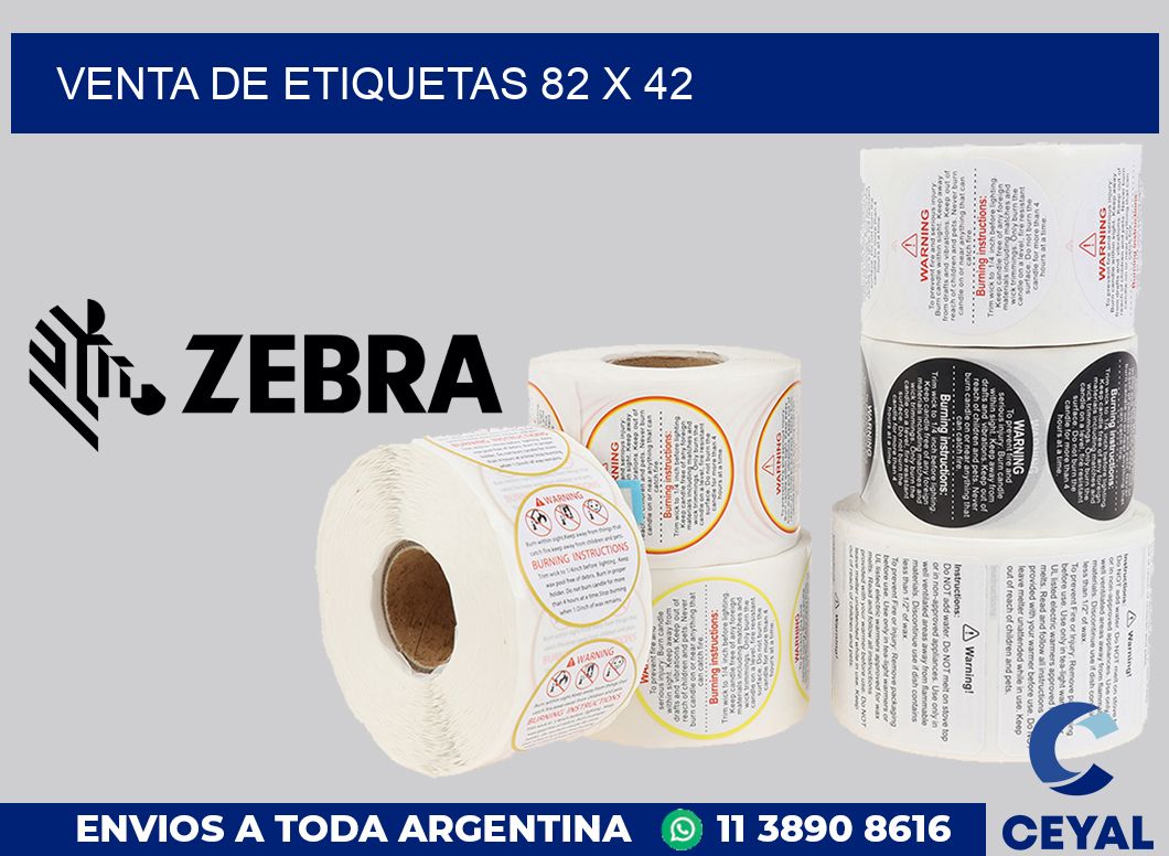 venta de etiquetas 82 x 42