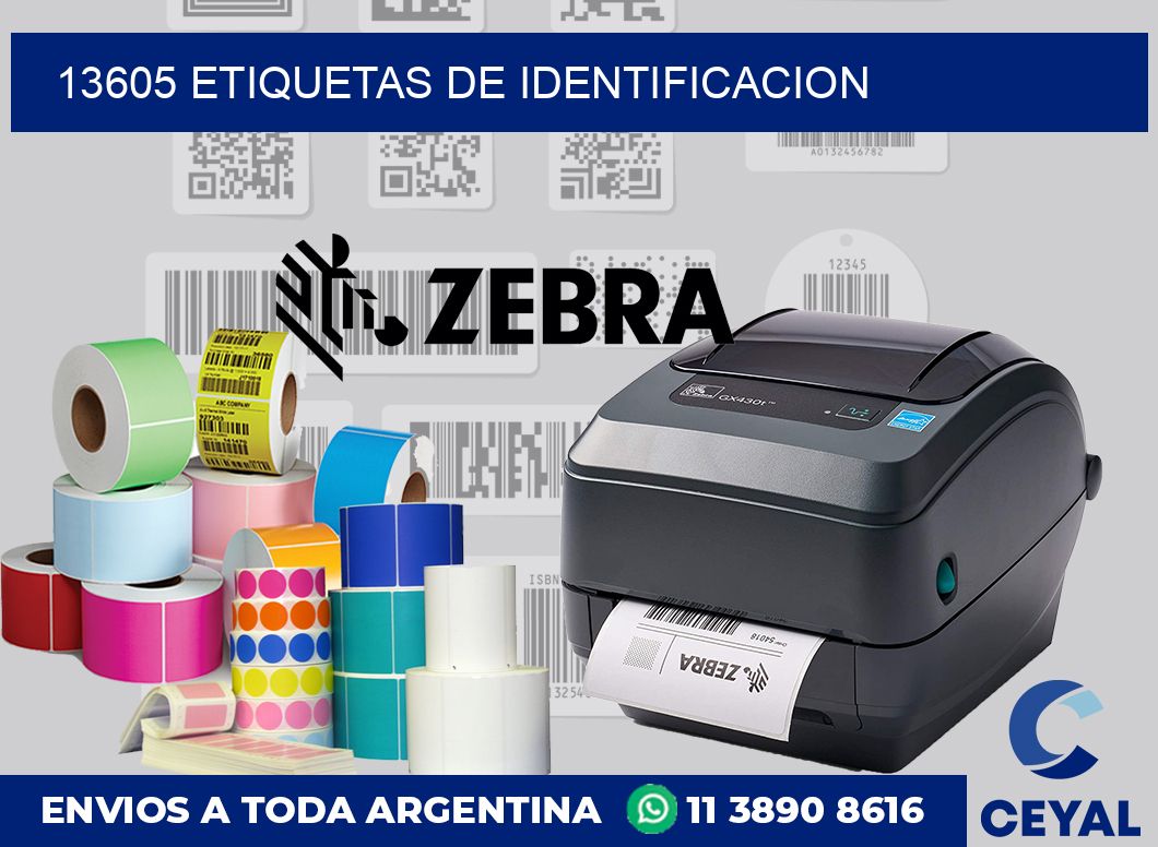 13605 Etiquetas de identificacion