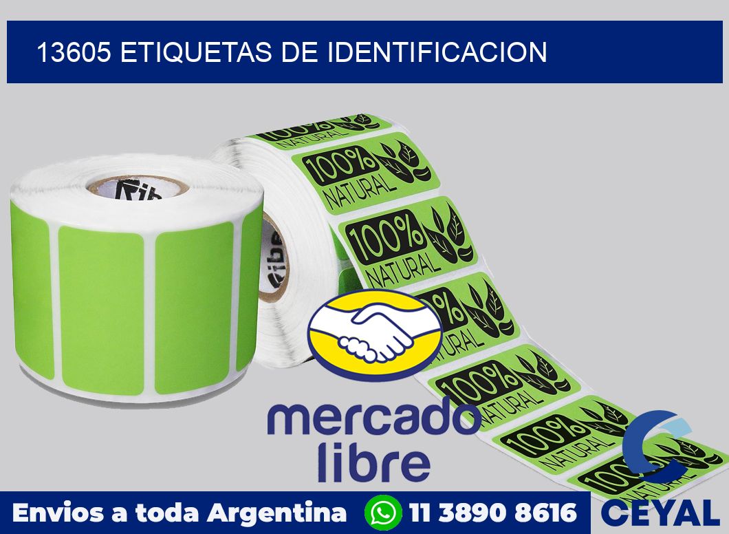 13605 Etiquetas de identificacion