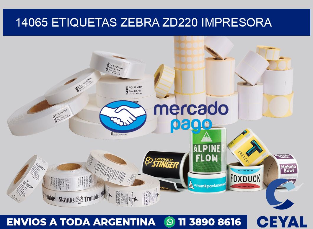 14065 etiquetas Zebra zd220 impresora