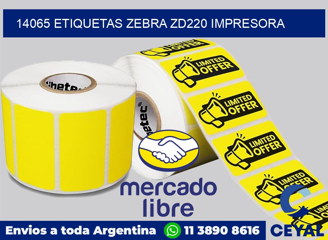 14065 etiquetas Zebra zd220 impresora