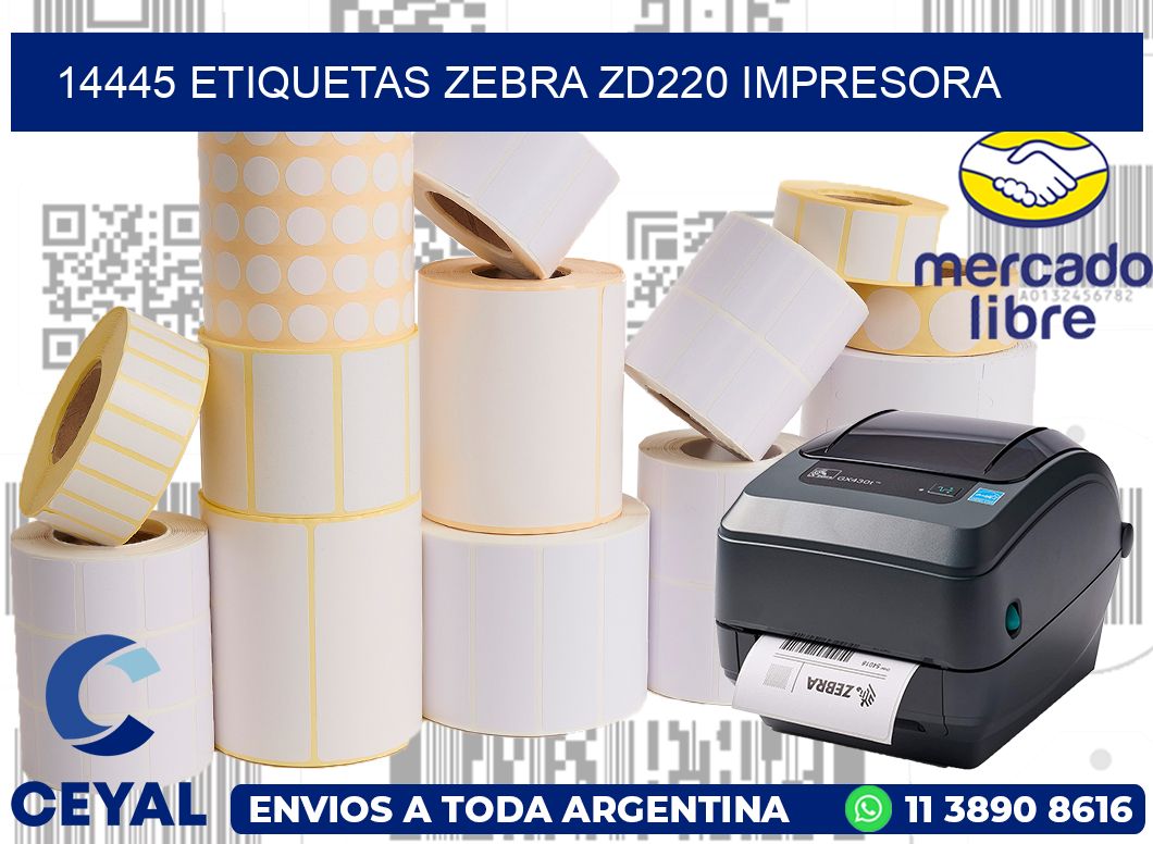 14445 etiquetas Zebra zd220 impresora