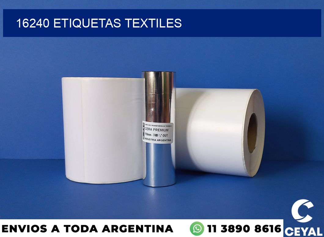 16240 etiquetas textiles