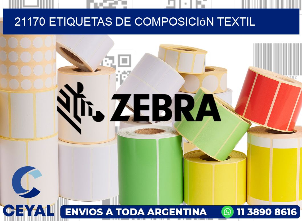 21170 Etiquetas de composición textil