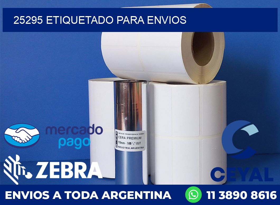 25295 etiquetado para envios