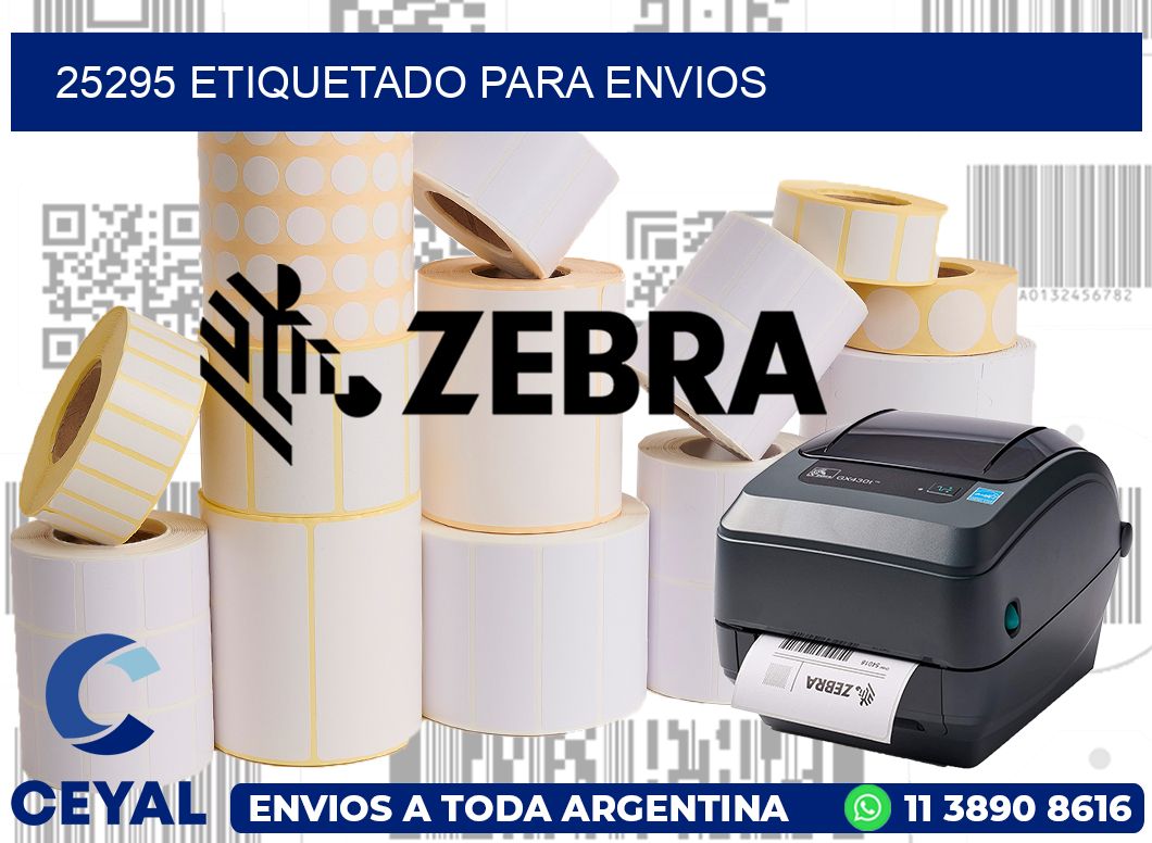 25295 etiquetado para envios