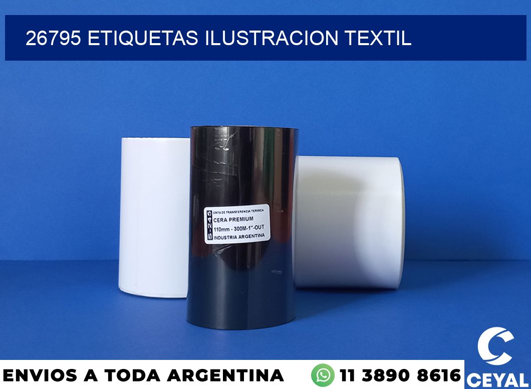 26795 etiquetas ilustracion textil
