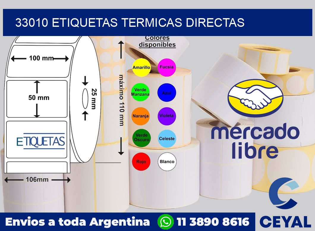 33010 Etiquetas termicas directas