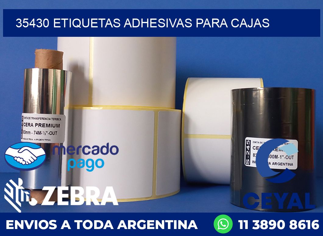 35430 etiquetas adhesivas para cajas