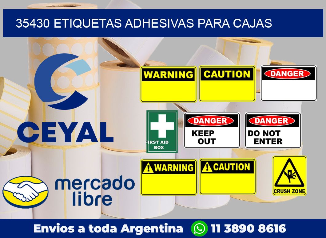 35430 etiquetas adhesivas para cajas