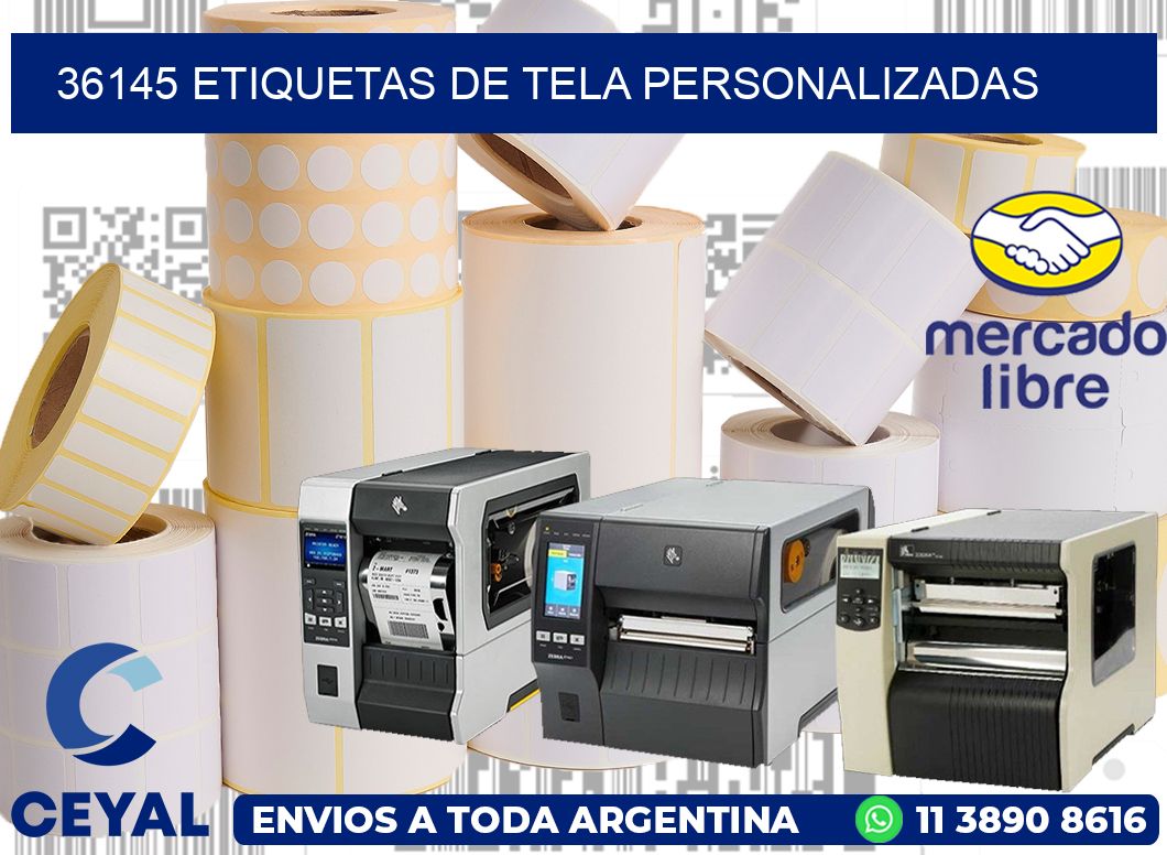 36145 Etiquetas de tela personalizadas