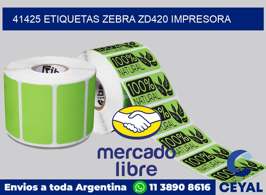 41425 etiquetas Zebra zd420 impresora