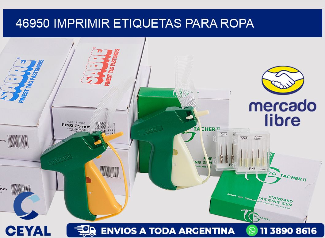 46950 Imprimir etiquetas para ropa