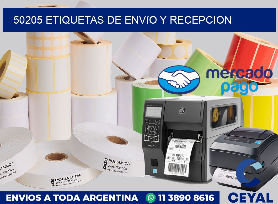 50205 Etiquetas de envío y recepcion