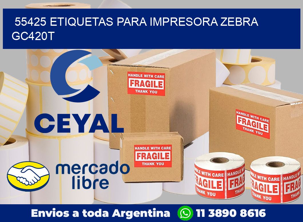 55425 etiquetas para impresora zebra GC420T