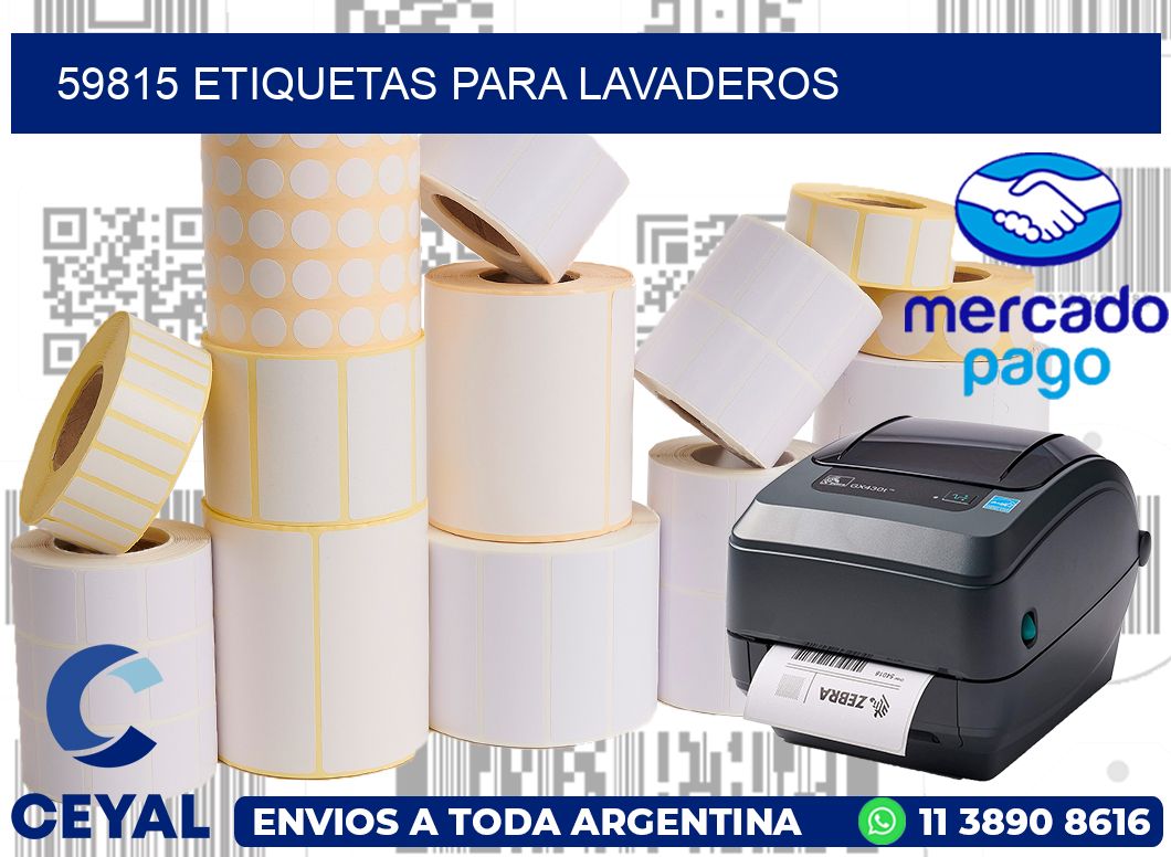 59815 Etiquetas para lavaderos