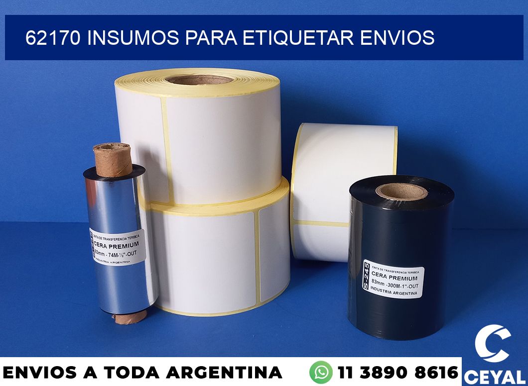 62170 insumos para etiquetar envios