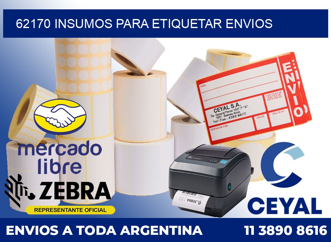 62170 insumos para etiquetar envios