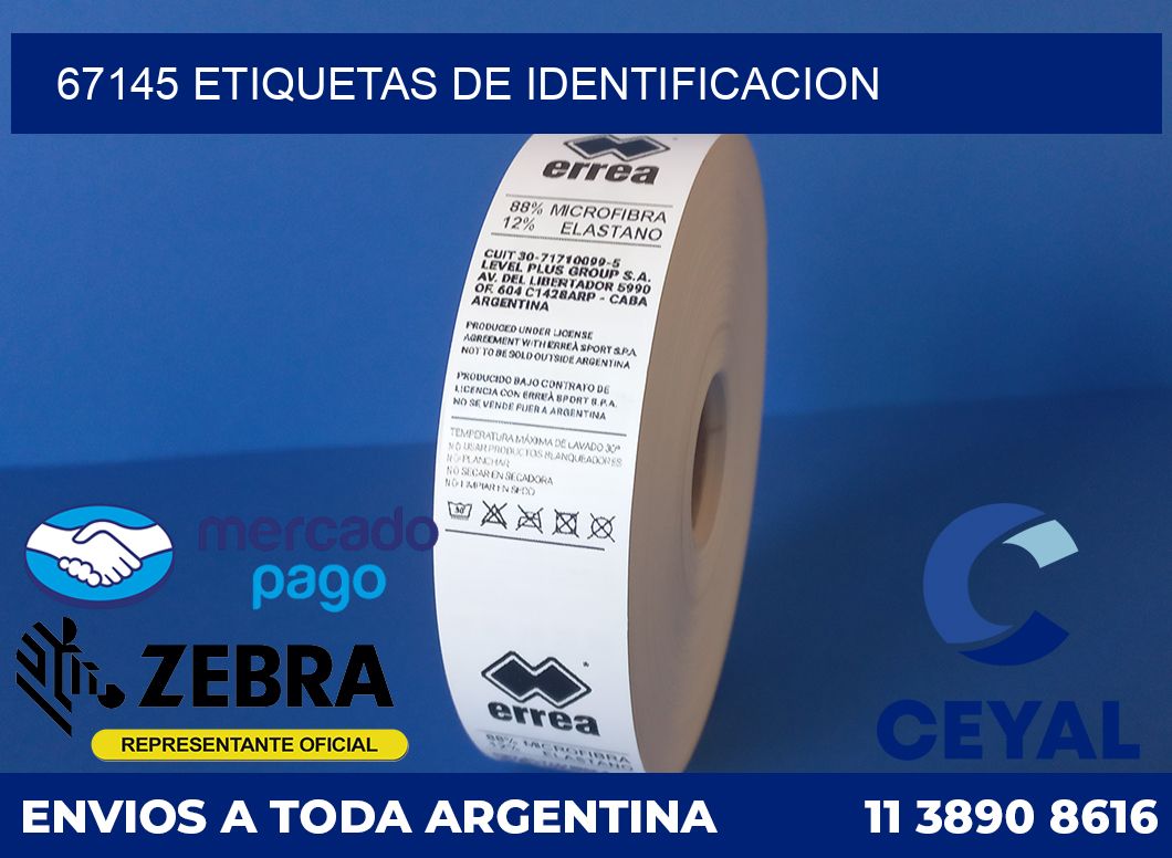 67145 Etiquetas de identificacion