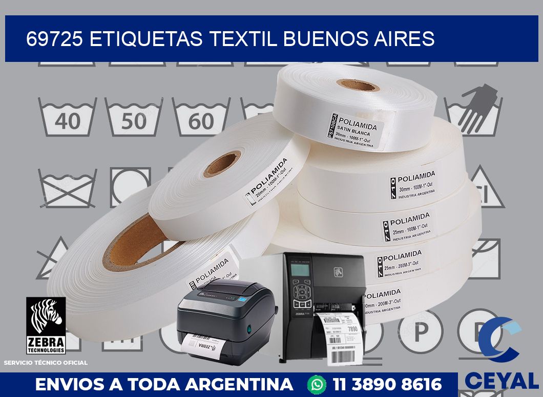 69725 etiquetas textil buenos aires