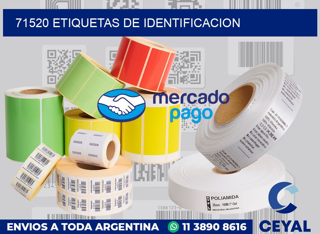 71520 Etiquetas de identificacion