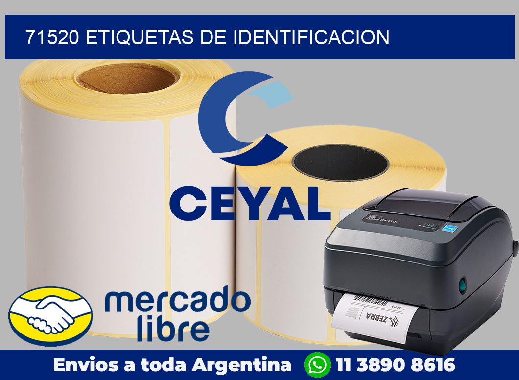 71520 Etiquetas de identificacion